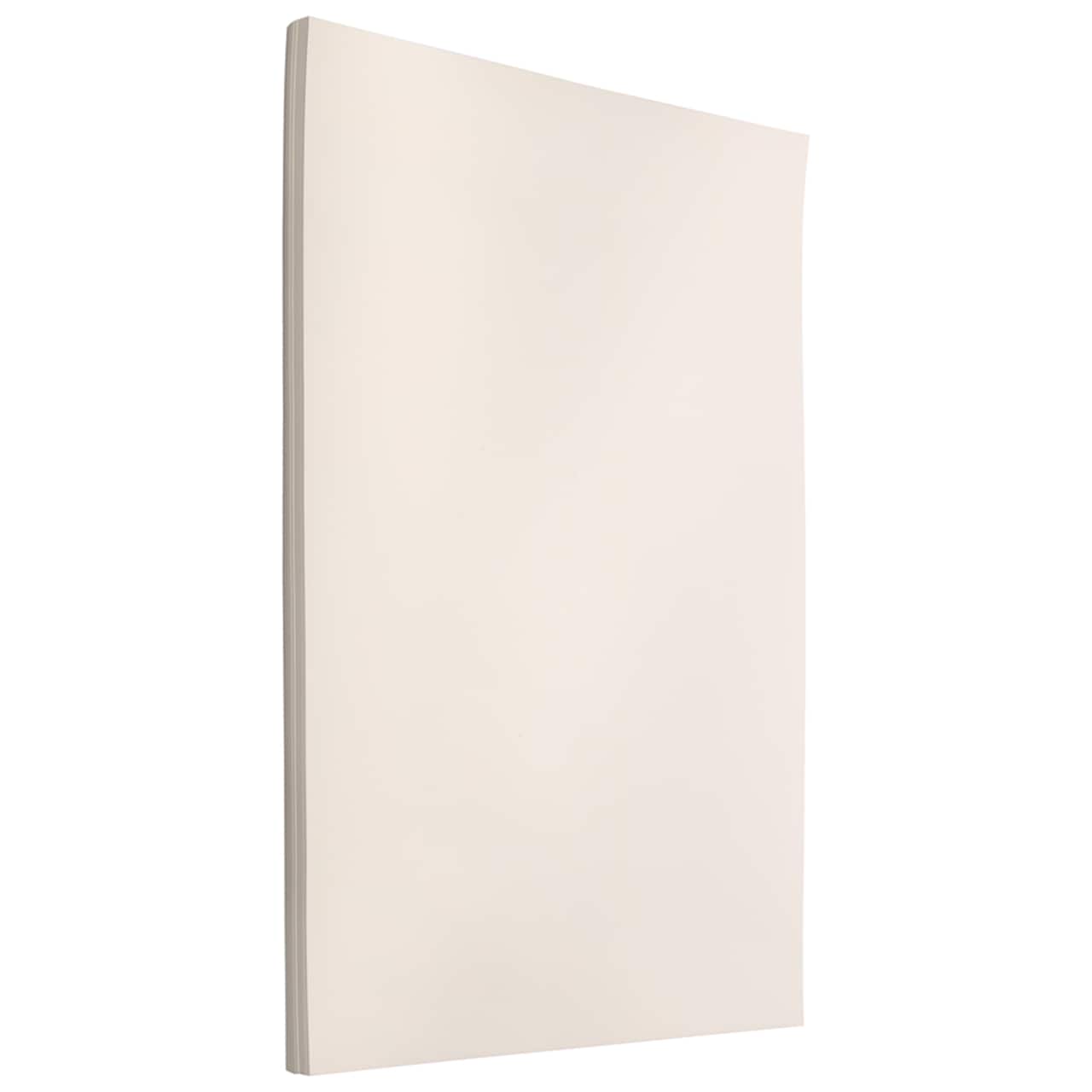JAM Paper White Wove Strathmore 8.5" x 14" 80lb. Cardstock, 50 Sheets